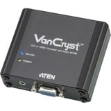 ATEN VGA female naar HDMI female Audio/Video adapter Zwart