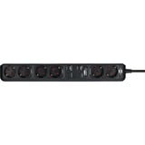 Brennenstuhl Connect Eco-Line Smart Stekkerdoos met 6-voudige timerfunctie stekkerdoos Zwart, 1,5 meter kabel