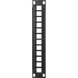 DeLOCK Keystone Patchpanel 10" 12 Port patchpaneel Zwart