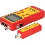 DeLOCK LCD kabeltester RJ45 / RJ12 / BNC / USB Rood