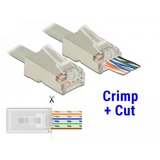 DeLOCK RJ45 Crimp + Cut set krimptang Zwart/blauw