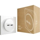Fibaro Walli N USB outlet stekkerdoos met usb Wit, 2x USB-A