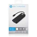 HP USB-C to Multi Dock Connection Hub usb-hub Zwart
