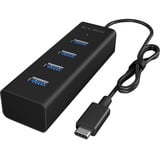 ICY BOX IB-HUB1409-C3 usb-hub Zwart