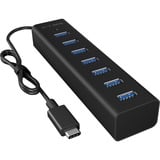 ICY BOX IB-HUB1700-C3 usb-hub Zwart