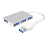 ICY BOX IB-Hub1402 usb-hub Zilver, 4 Port USB 3.0