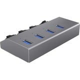 ICY BOX IB-Hub1405 usb-hub Zilver