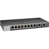 Netgear GS110MX 8-Port Gigabit Ethernet Unmanaged Switch met 2-Port 10G/Multi-Gig Uplinks 