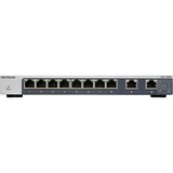 Netgear GS110MX 8-Port Gigabit Ethernet Unmanaged Switch met 2-Port 10G/Multi-Gig Uplinks 