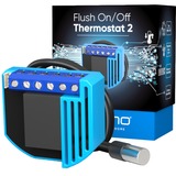 Qubino Flush On/Off Thermostat 2 thermostaat blauw, Z-Wave