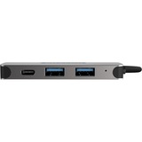 Sitecom CN-384 USB-C Hub 4 Port usb-hub Zilver/zwart