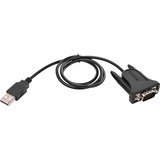 Sitecom USB > Seriële Kabel 0,6m usb-adapter Zwart/zilver, CN-104, Retail