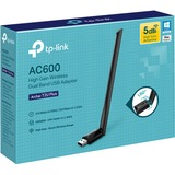 TP-Link Archer T2U Plus AC600 Draadloze High-gain Dual-band USB-adapter wlan adapter Zwart