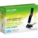 TP-Link Archer T9UH wlan adapter Zwart, 2,4/ 5Ghz Dual-Band, USB 3.0