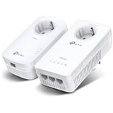 TP-Link TL-WPA8631P Kit AV1300 Gigabit Passthrough Powerline AC Wifi-kit powerline + wlan Wit, 2 stuks