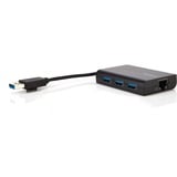 Targus USB 3.0 Hub With Gigabit Ethernet usb-hub Zwart