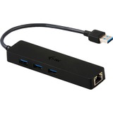 i-tec 3-Port USB 3.0 Slim + Gigabit LAN usb-hub 