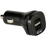 i-tec Dual USB Car Charger 2.1 A Zwart