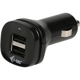 i-tec Dual USB Car Charger 2.1 A Zwart