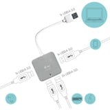 i-tec USB 3.0 Metal Passive HUB 4 Port usb-hub Zilver