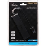 i-tec USB 3.0 Slim HUB 3 Port Giga Lan usb-hub 