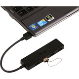 i-tec USB 3.0 Slim Passive HUB 4 Port usb-hub Zwart