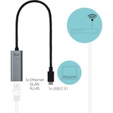 i-tec USB-C Metal Gigabit Ethernet Adapter usb-adapter Grijs