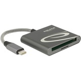 DeLOCK USB Type-C kaartlezer voor CF type I of Micro SD antraciet