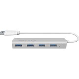 ICY BOX IB-AC6401 4 Port USB 3.0 Hub usb-hub Zilver