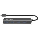 ICY BOX IB-AC6405-C usb-hub Antraciet, USB type-C hub