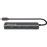 ICY BOX IB-AC6405-C usb-hub antraciet, USB type-C hub