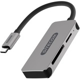 Sitecom USB-C Mini Card Reader kaartlezer Zilver/zwart