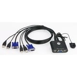 ATEN KVM-Switch CS22U met Remote Port Selector Zwart