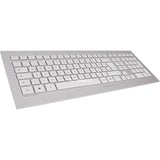 CHERRY DW 8000 draadloze desktopset Zilver, US lay-out (QWERTY), 100%, US lay-out, 1000 - 2000 dpi