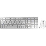 CHERRY DW 9000 SLIM, desktopset Zilver/wit, EU lay-out (QWERTY), SX-Technologie , Bluetooth 4.0