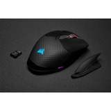 Corsair DARK CORE RGB PRO  gaming muis Zwart, 18.000 dpi, RGB leds