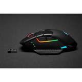 Corsair DARK CORE RGB PRO  gaming muis Zwart, 18.000 dpi, RGB leds