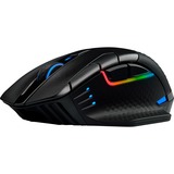 Corsair DARK CORE RGB PRO gaming muis Zwart, 18.000 dpi, RGB leds