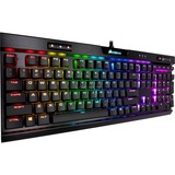 Corsair K70 RGB MK.2 Low Profile RAPIDFIRE Mechanical Gaming Keyboard Zwart, US lay-out, Cherry MX Speed Silver, RGB leds