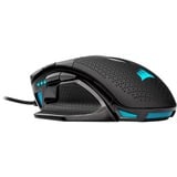 Corsair Nightsword RGB gaming muis Zwart, 100 - 18,000 dpi, RGB leds