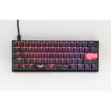 Ducky Mecha Mini RGB, gaming toetsenbord Zwart, US lay-out, Cherry MX Speed Silver, RGB leds, 60%, PBT Double Shot