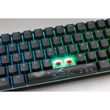 Ducky Mecha Mini RGB, gaming toetsenbord Zwart, US lay-out, Cherry MX Speed Silver, RGB leds, 60%, PBT Double Shot