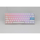 Ducky One 2 Mini RGB Pure White DKON1861ST, gaming toetsenbord Wit, US lay-out, Cherry MX Red, RGB leds, 60%, PBT double-shot