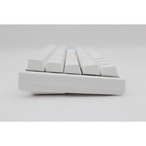 Ducky One 2 Mini RGB Pure White DKON1861ST, gaming toetsenbord Wit, US lay-out, Cherry MX Red, RGB leds, 60%, PBT double-shot
