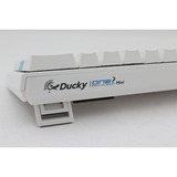 Ducky One 2 Mini RGB Pure White DKON1861ST, gaming toetsenbord Wit, US lay-out, Cherry MX Red, RGB leds, 60%, PBT double-shot