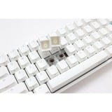 Ducky One 2 Mini RGB Pure White DKON1861ST, gaming toetsenbord Wit, US lay-out, Cherry MX Speed Silver, MX Silver, US Lay-out, RGB leds, 60%, PBT Double Shot