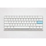 Ducky One 2 Mini RGB Pure White DKON1861ST, gaming toetsenbord Wit, US lay-out, Cherry MX Speed Silver, MX Silver, US Lay-out, RGB leds, 60%, PBT Double Shot