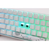 Ducky One 2 Mini RGB Pure White DKON1861ST, gaming toetsenbord Wit, US lay-out, Cherry MX Speed Silver, MX Silver, US Lay-out, RGB leds, 60%, PBT Double Shot