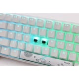 Ducky One 2 Mini RGB Pure White, gaming toetsenbord Wit, US lay-out, Cherry MX Brown, RGB leds, 60%, PBT Double Shot