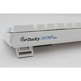 Ducky One 2 Mini RGB Pure White, gaming toetsenbord Wit, US lay-out, Cherry MX Brown, RGB leds, 60%, PBT Double Shot